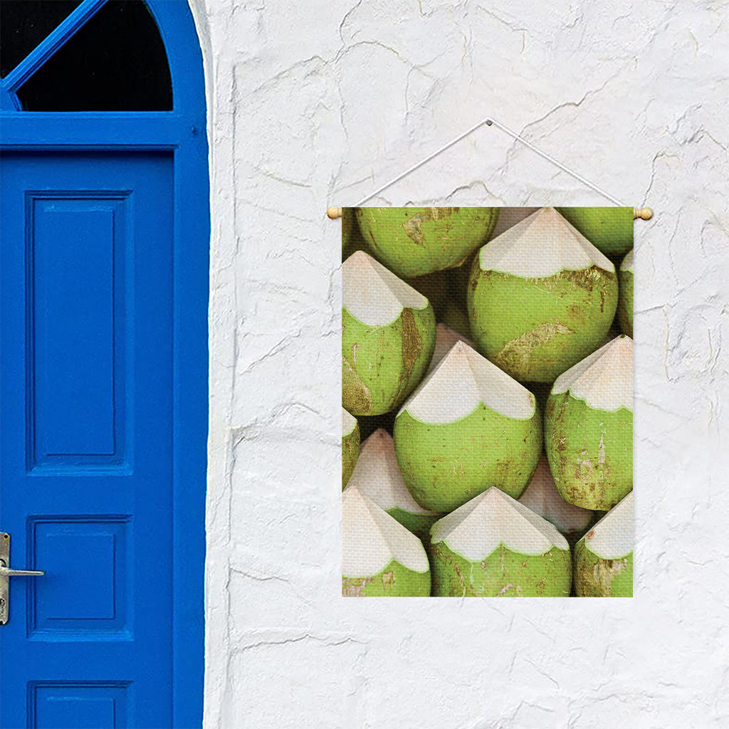 Coconut 3D Print Garden Flag