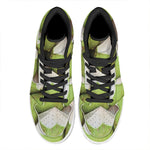 Coconut 3D Print High Top Leather Sneakers