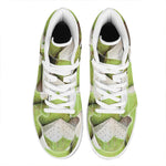 Coconut 3D Print High Top Leather Sneakers