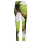 Coconut 3D Print High-Waisted Pocket Leggings