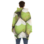 Coconut 3D Print Hoodie Blanket