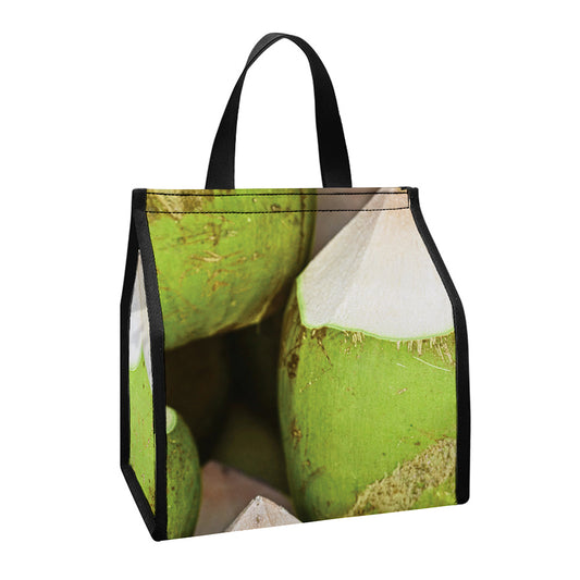 Coconut 3D Print Insulated Lunch Tote