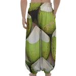 Coconut 3D Print Lantern Pants