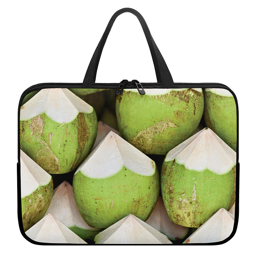 Coconut 3D Print Laptop Sleeve With Handle