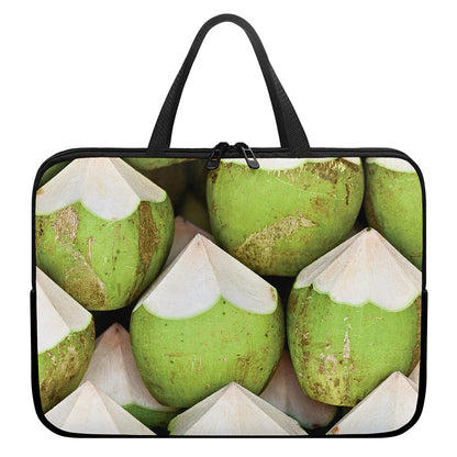 Coconut 3D Print Laptop Sleeve With Handle
