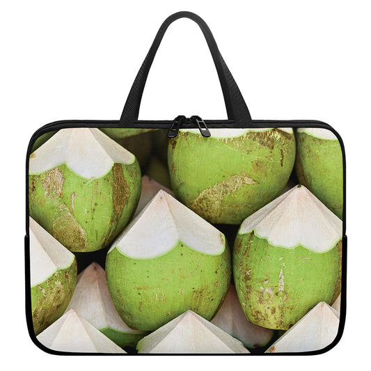Coconut 3D Print Laptop Sleeve With Handle