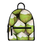 Coconut 3D Print Leather Backpack
