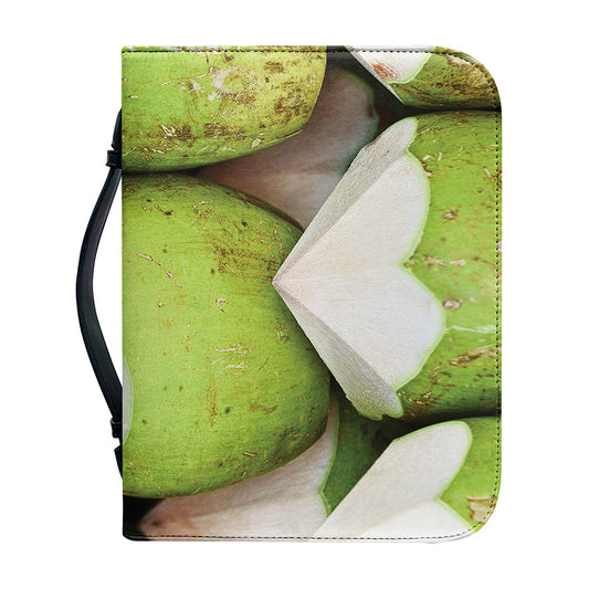Coconut 3D Print Leather Bible Cover
