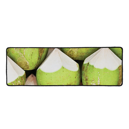 Coconut 3D Print Long Kitchen Mat