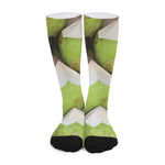 Coconut 3D Print Long Socks