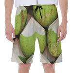Coconut 3D Print Men's Beach Shorts