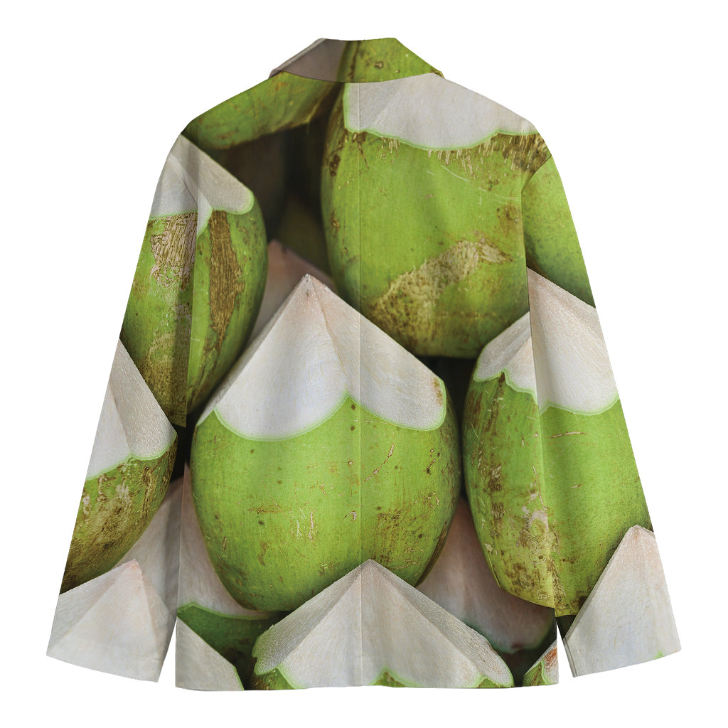 Coconut 3D Print Men's Blazer