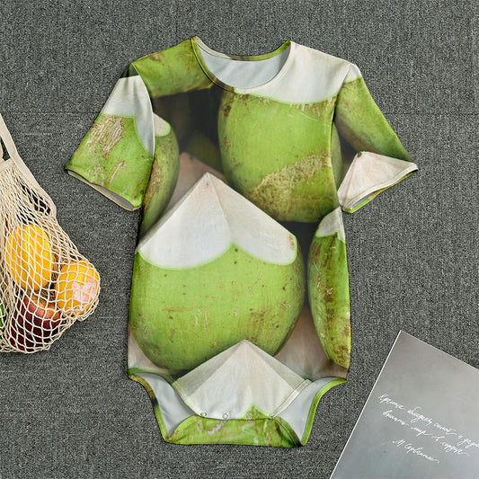 Coconut 3D Print Men's Bodysuit