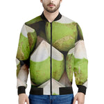 Coconut 3D Print Men's Bomber Jacket