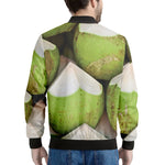 Coconut 3D Print Men's Bomber Jacket