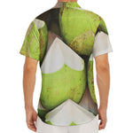 Coconut 3D Print Men's Deep V-Neck Shirt