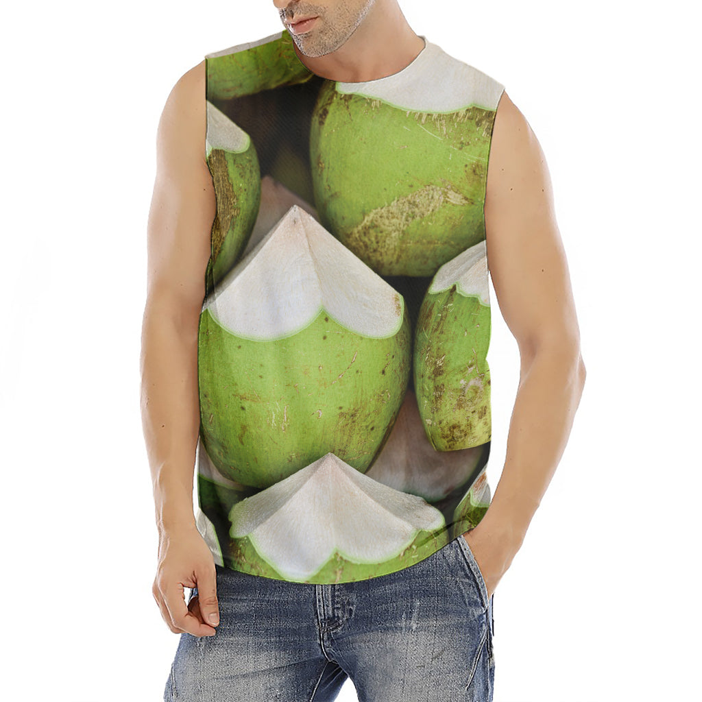 Coconut 3D Print Men's Fitness Tank Top