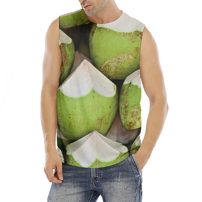 Coconut 3D Print Men's Fitness Tank Top