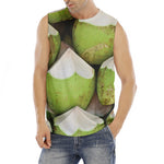 Coconut 3D Print Men's Fitness Tank Top