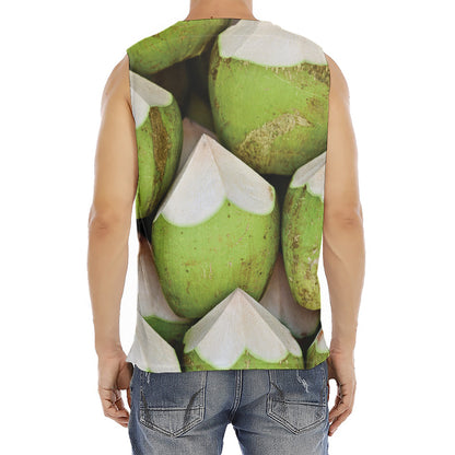 Coconut 3D Print Men's Fitness Tank Top