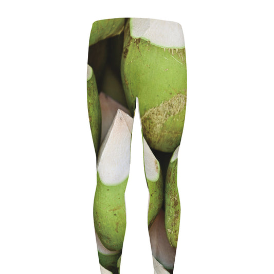 Coconut 3D Print Men's leggings