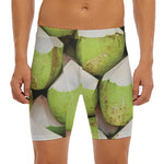 Coconut 3D Print Men's Long Boxer Briefs
