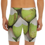 Coconut 3D Print Men's Long Boxer Briefs