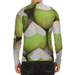 Coconut 3D Print Men's Long Sleeve Rash Guard