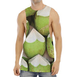 Coconut 3D Print Men's Muscle Tank Top