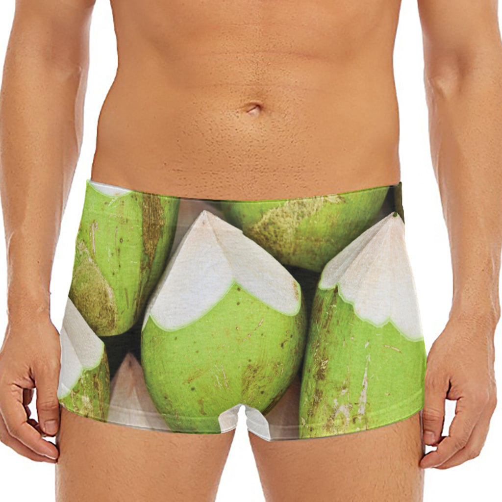 Coconut 3D Print Men's Short Boxer Briefs