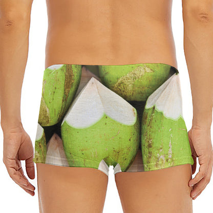 Coconut 3D Print Men's Short Boxer Briefs
