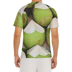 Coconut 3D Print Men's Short Sleeve Rash Guard