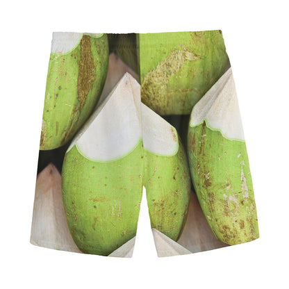 Coconut 3D Print Men's Sports Shorts