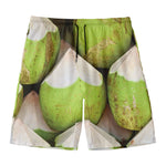 Coconut 3D Print Men's Swim Trunks