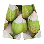 Coconut 3D Print Men's Swim Trunks