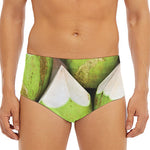 Coconut 3D Print Men's Triangle Swim Briefs