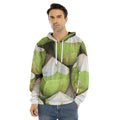 Coconut 3D Print Men's Velvet Pullover Hoodie
