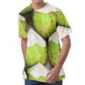 Coconut 3D Print Men's Velvet T-Shirt