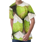 Coconut 3D Print Men's Velvet T-Shirt