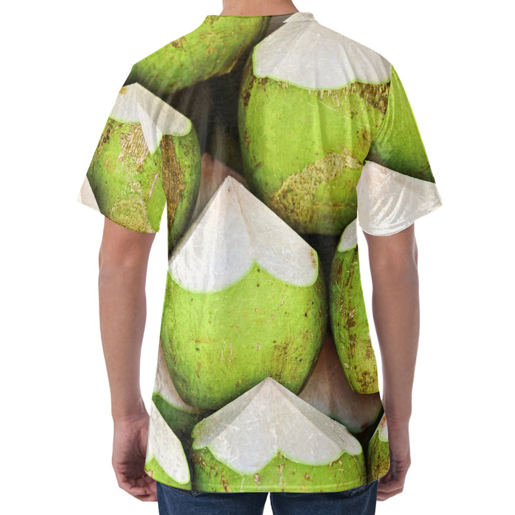 Coconut 3D Print Men's Velvet T-Shirt