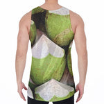 Coconut 3D Print Men's Velvet Tank Top