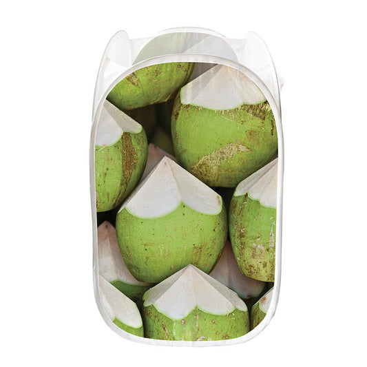 Coconut 3D Print Mesh Laundry Hamper
