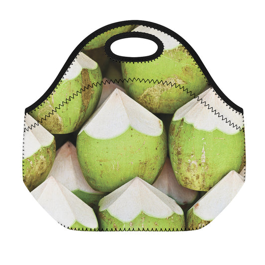 Coconut 3D Print Neoprene Lunch Bag