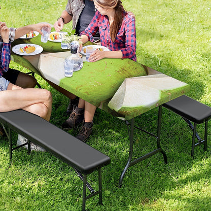 Coconut 3D Print Picnic Table Cover