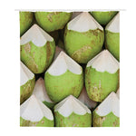 Coconut 3D Print Polyester Shower Curtain