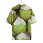 Coconut 3D Print Rayon Hawaiian Shirt