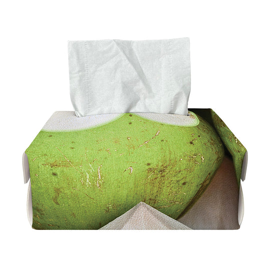 Coconut 3D Print Rectangle Tissue Box Cover