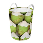 Coconut 3D Print Round Laundry Basket