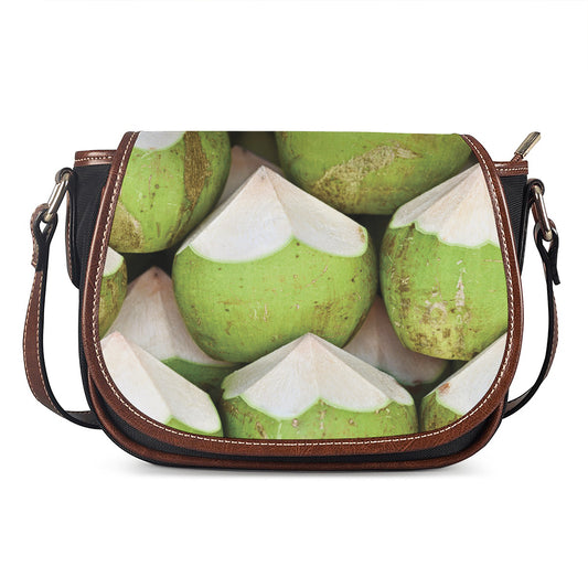 Coconut 3D Print Saddle Bag