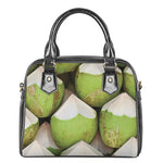 Coconut 3D Print Shoulder Handbag